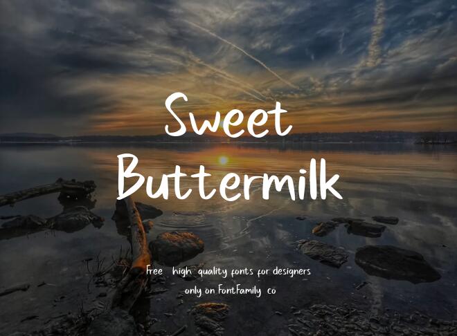 Sweet Buttermilk Font