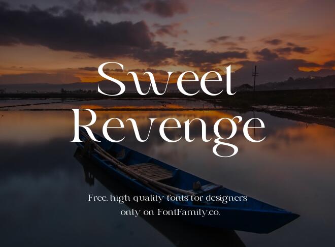 Sweet Revenge Font