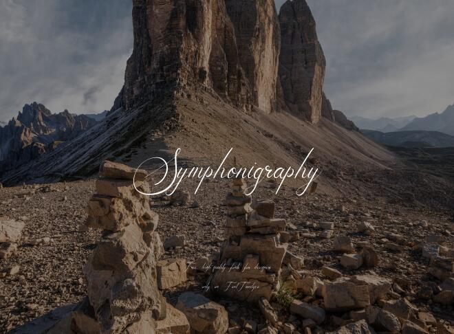 Symphonigraphy Font