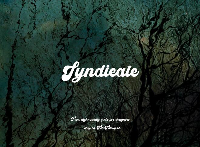 Syndicate Font