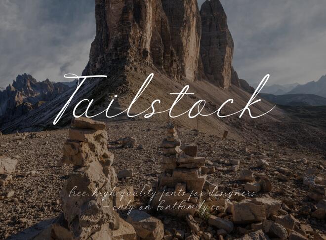 Tailstock Font