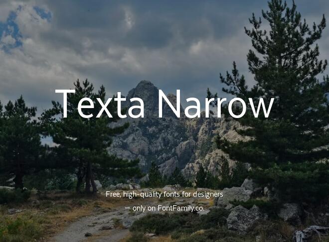 Texta Narrow Font