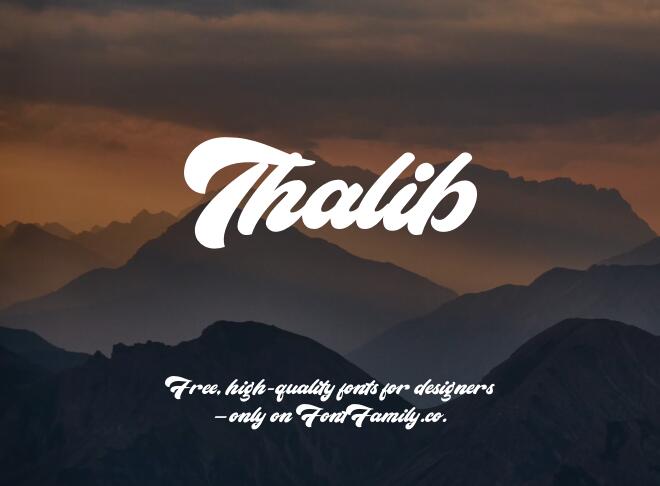 Thalib Font
