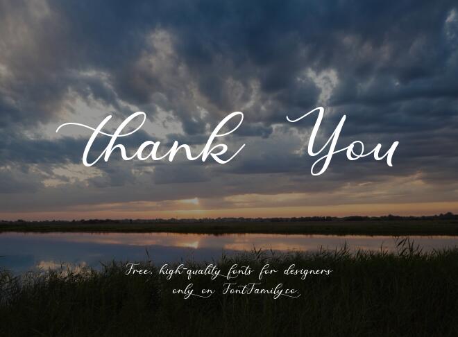 Thank You Font