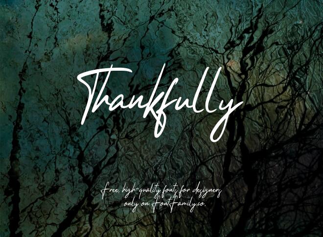 Thankfully Font