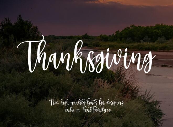 Thanksgiving Font