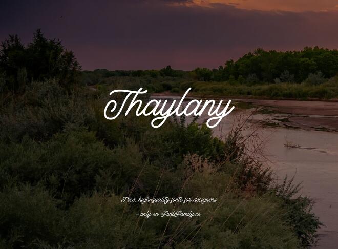 Thaylany Font