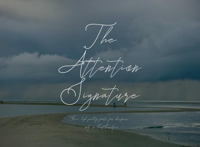 The Attention Signature Font