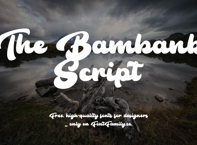 The Bambank Script Font