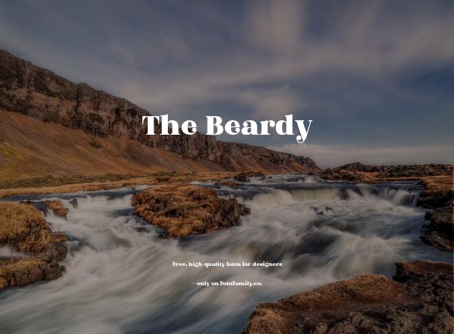 The Beardy Font