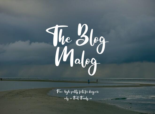 The Blog Malog Font