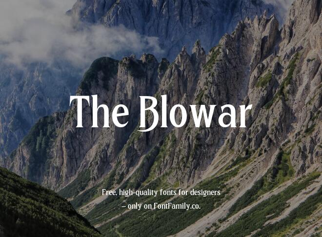 The Blowar Font
