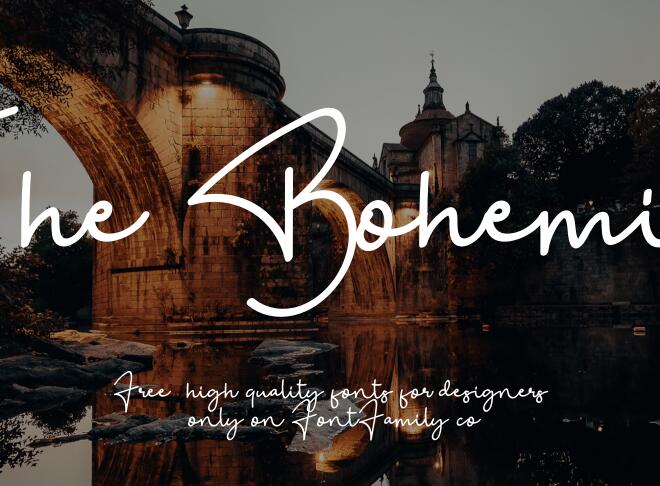 The Bohemian Font