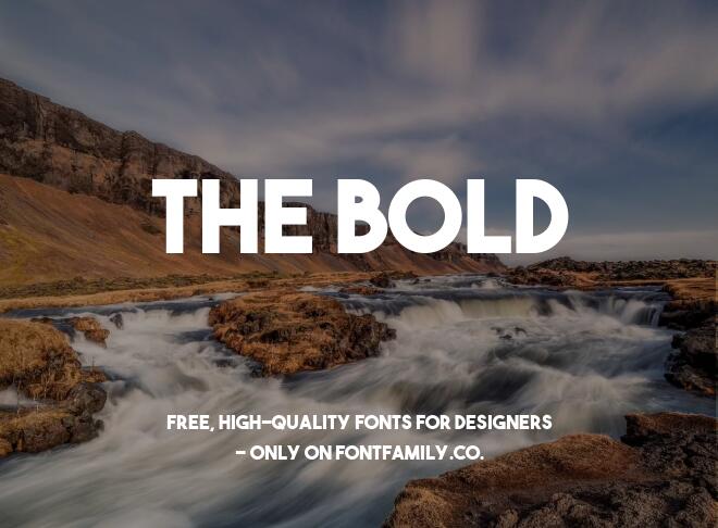 The Bold Font
