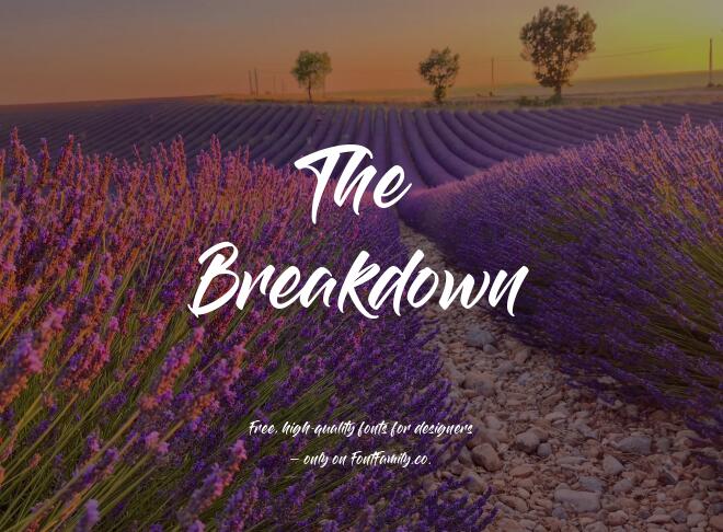 The Breakdown Font