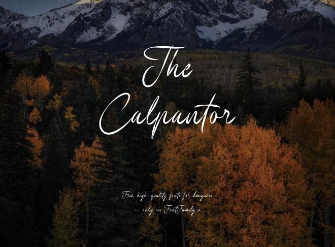 The Calpantor Font