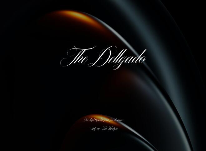 The Dellgado Font