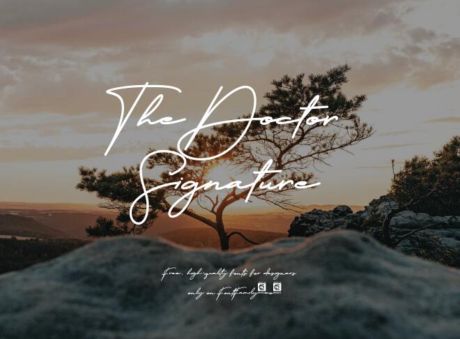 The Doctor Signature Font