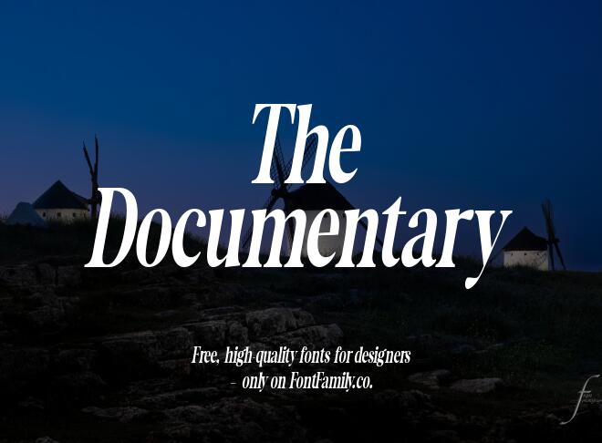 The Documentary Font