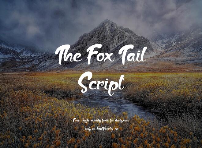 The Fox Tail Script Font