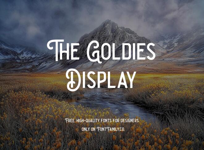The Goldies Display Font