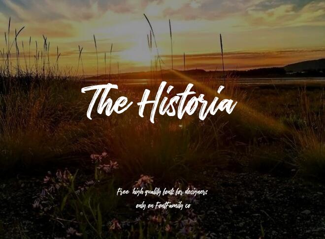 The Historia Font