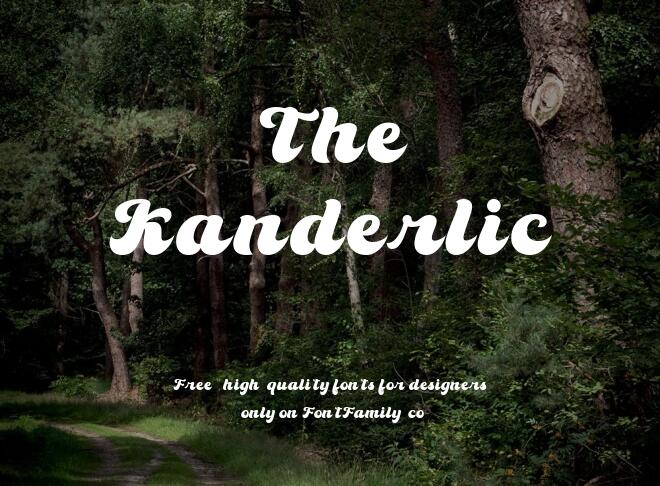 The Kanderlic Font