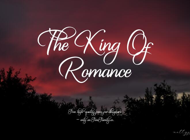 The King Of Romance Font