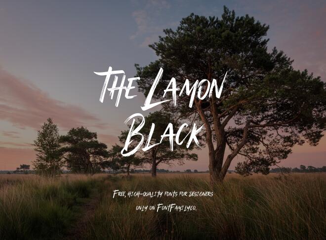 The Lamon Black Font