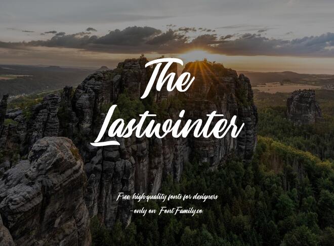 The Lastwinter Font