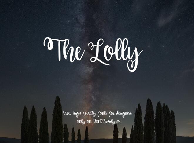 The Lolly Font