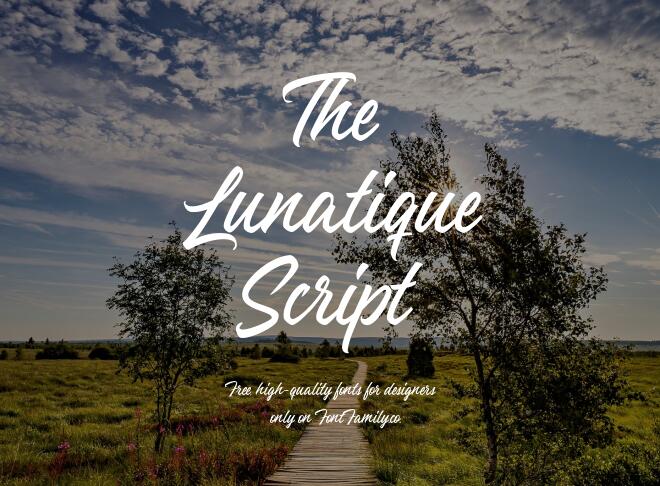 The Lunatique Script Font