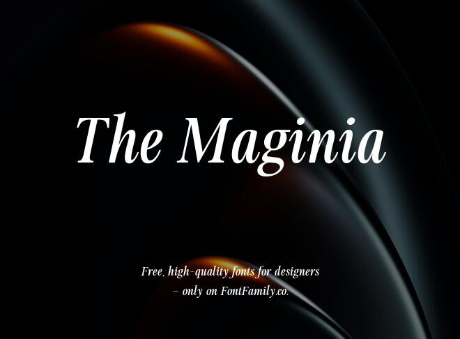 The Maginia Font