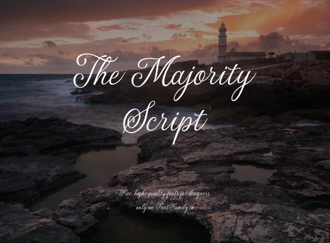 The Majority Script Font