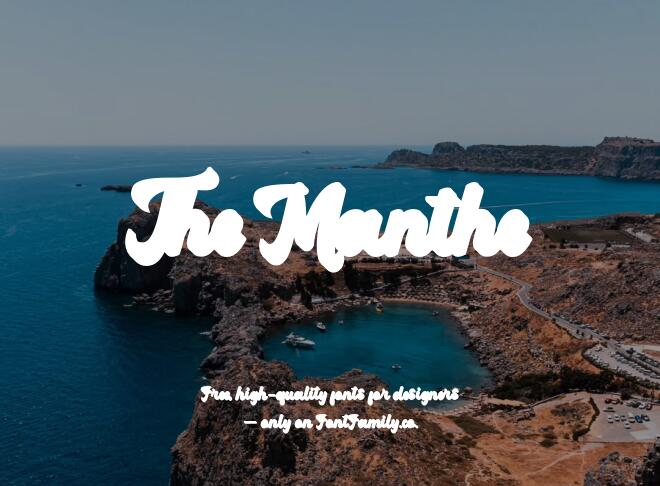 The Manthe Font