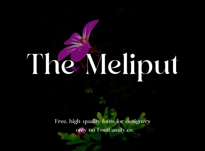 The Meliput Font