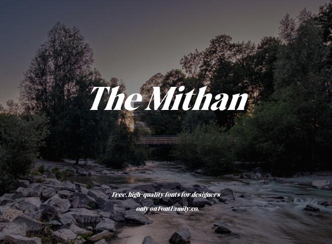 The Mithan Font