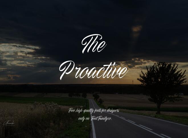 The Proactive Font