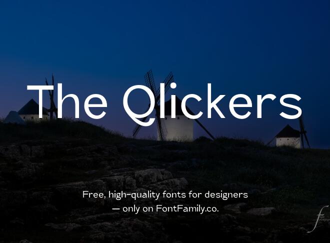 The Qlickers Font