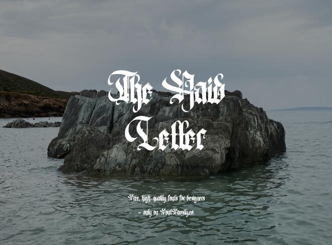 The Raid Letter Font