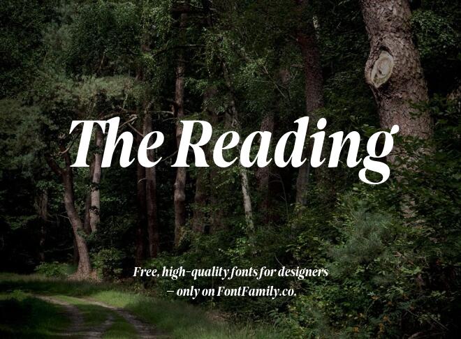 The Reading Font