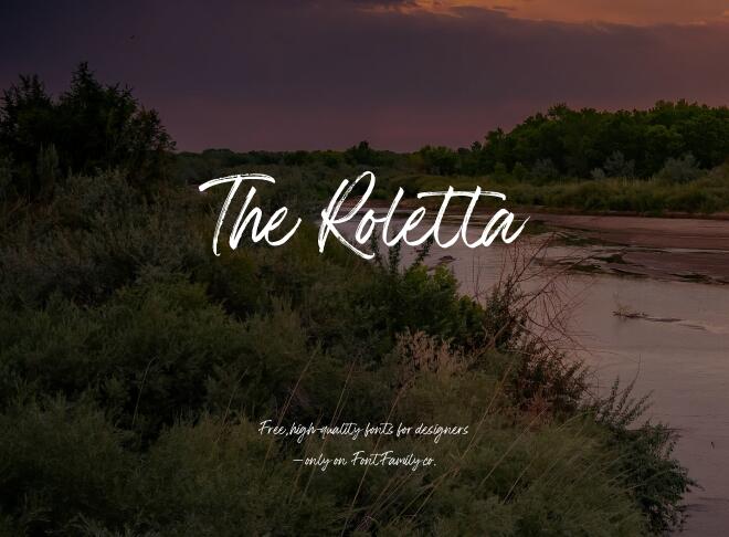 The Roletta Font