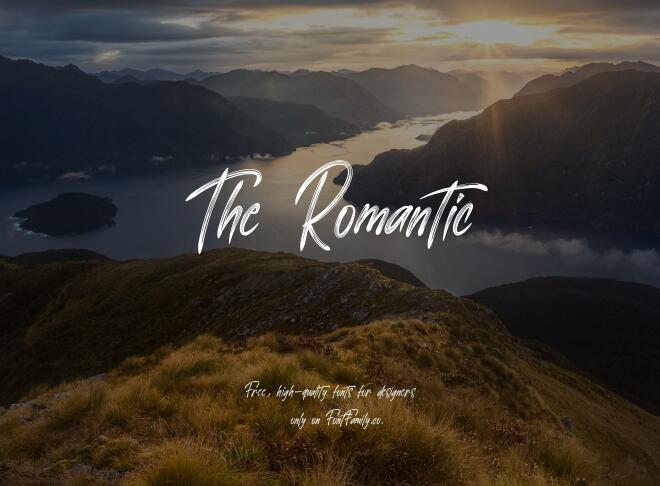 The Romantic Font