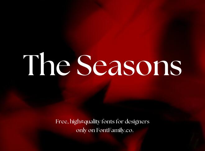 The Seasons Font