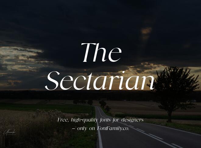 The Sectarian Font
