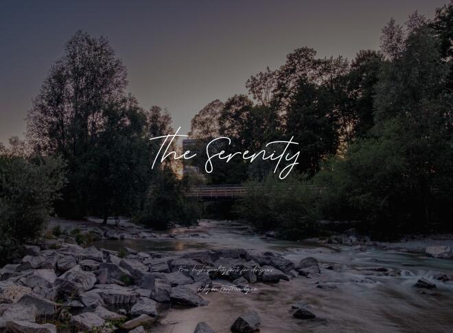 The Serenity Font