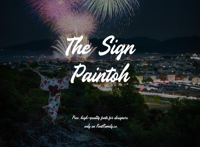 The Sign Paintoh Font