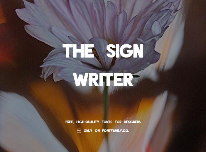 The Sign Writer Font