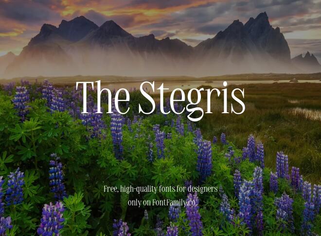 The Stegris Font