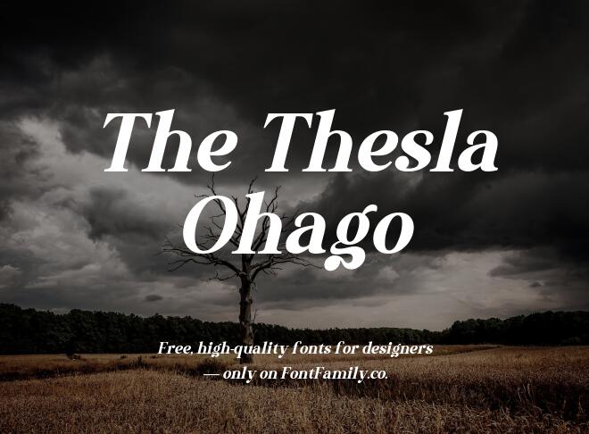 The Thesla Ohago Font